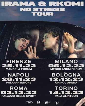 Irama and Rkomi 11/25/23 Florence | Nelson Mandela Forum BUS ONLY