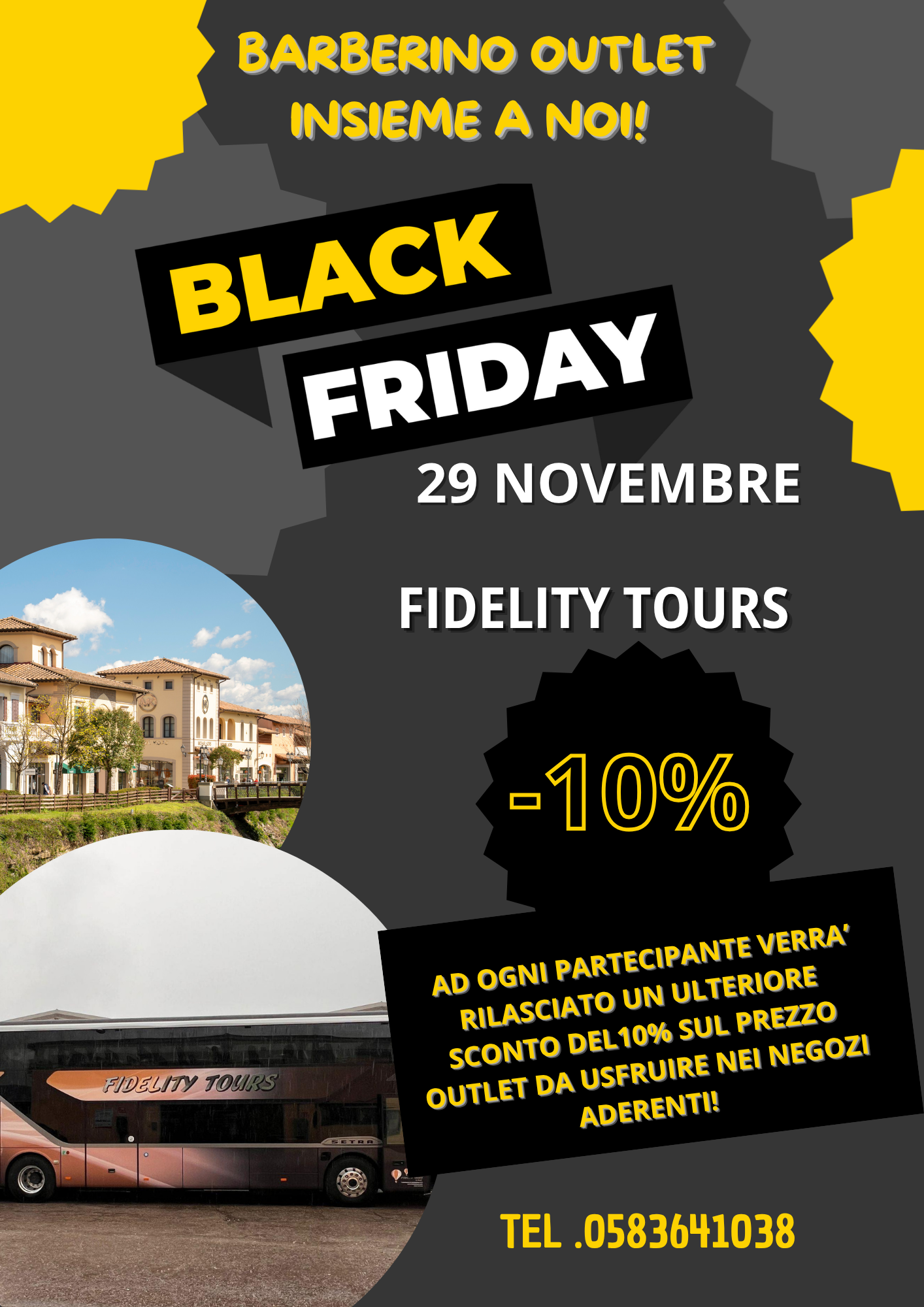 29 NOVEMBRE - BLACK FRIDAY AL BARBERINO OUTLET